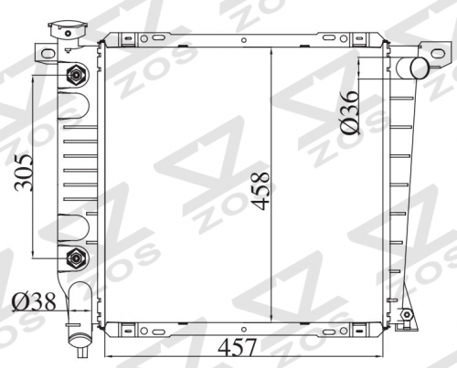 FORD RANGVER 1993-1997 AT radiator