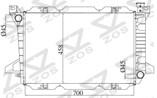 FORD MT radiator