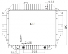 FORD E Series Van AT radiator