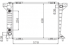 FORD THUNDERBIRD LX V6 3.8L 89-93 AT 1989-1993 AT radiator
