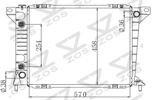 FORD THUNDERBIRD LX V6 3.8L 89-93 AT 1989-1993 AT radiator