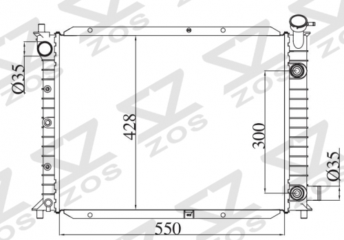 FORD ESCORT AUST L4 2.0L 1991-2002 AT radiator