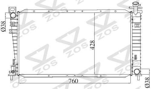 FORD MT radiator