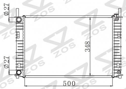 FORD FIESTA 1.25EFi-1.3EFi-1.4EFi' 2001- MT radiator