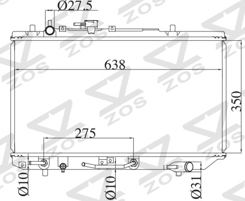 FORD Asprie AT radiator