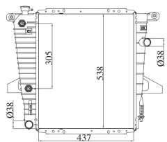 FORD B 4000 Pickup/Ranger AT radiator