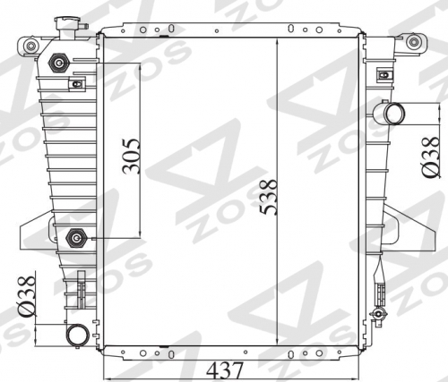 FORD B 4000 Pickup/Ranger AT radiator