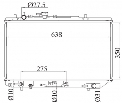 FORD Asprie AT radiator