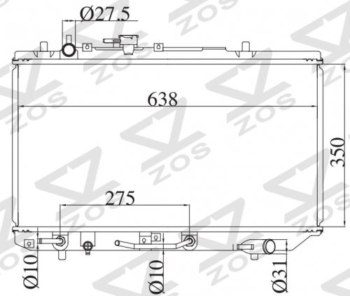FORD Asprie AT radiator