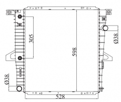 FORD EXPLORER 2001-2004 AT radiator