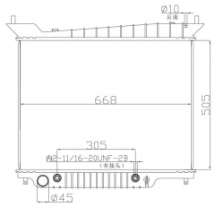 FORD EXPEDITION V8 1.6 2003-2004 AT radiator