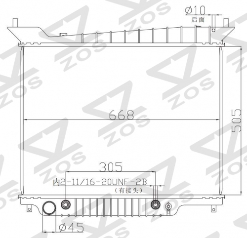 FORD EXPEDITION V8 1.6 2003-2004 AT radiator