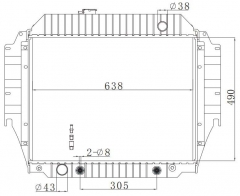 FORD SERIESVAN 1992-2001 AT radiator