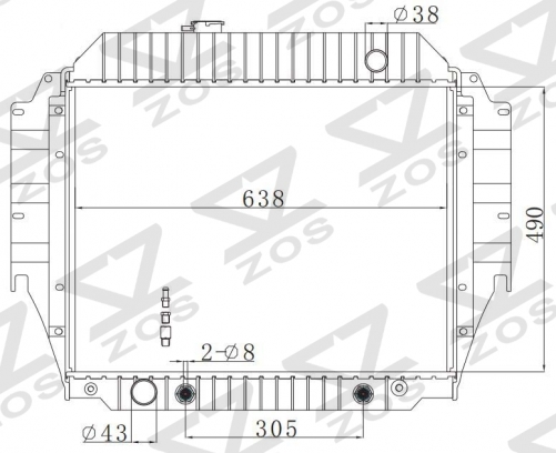 FORD SERIESVAN 1992-2001 AT radiator