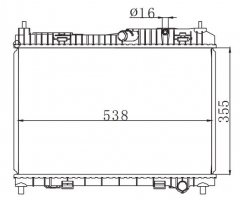 FORD FIESTA 1.6L 2011 MT radiator