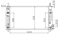 FORD MONDEO 1.8' 1992-1996 AT radiator