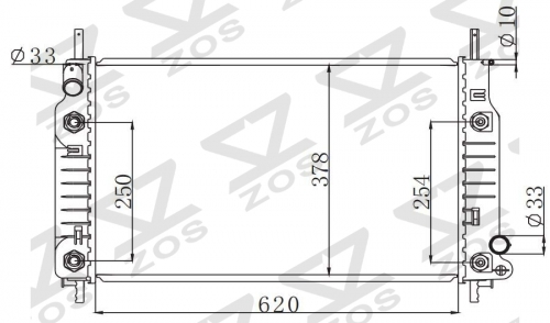 FORD MONDEO 1.8' 1992-1996 AT radiator