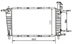 FORD TAURS 2.5/3.0 V6 86-93 1986-1993 AT radiator
