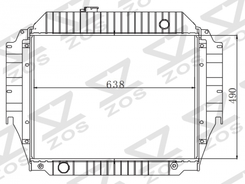 FORD E-150 ECONOLINE V8 -302 5.0L) 1992-1996 MT radiator