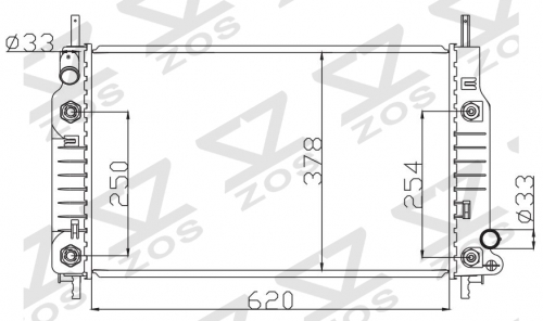 FORD MONDEO 1.8' 1992-1996 AT radiator