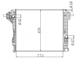 FORD SUPER DUTY MT radiator
