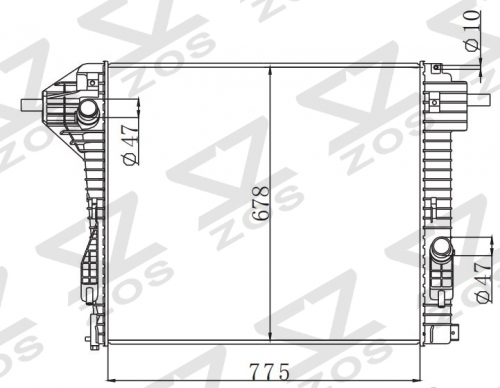 FORD SUPER DUTY MT radiator