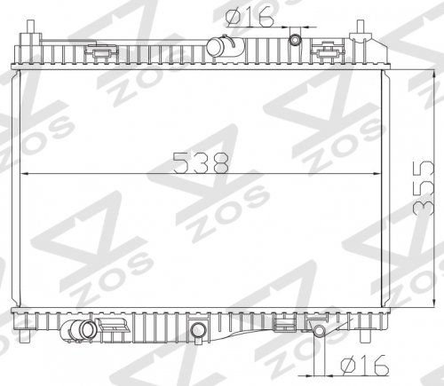 FORD FIESTA 1.4EFI 2008 MT radiator