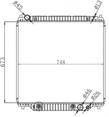 FORD F-250/F350/F450/F-550SUPPER DUTY’2003-2005 AT radiator