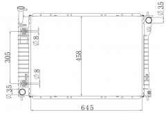 FORD VILLAGER 3.0L V6 1996-1998 AT radiator