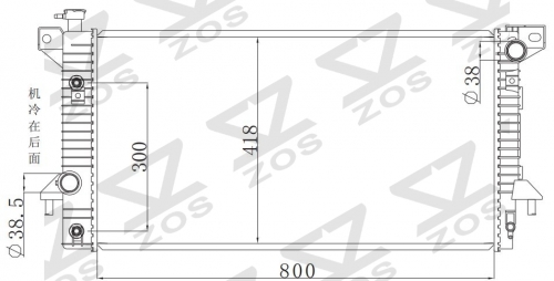 FORD F150 4.6/5.4L V8(HD) 2009-2010 AT radiator
