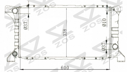 FORD TRANSIT T120/D25NA 92- radiator