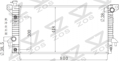 FORD F180 4.6-5.4L 2009-2012 AT radiator
