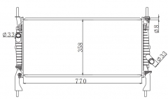FORD TRANSIT VII 2.0 D 2000- MT radiator