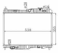 FORD FIESTA 1.4EFI MT 2008 MT radiator