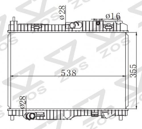 FORD FIESTA 1.4EFI MT 2008 MT radiator