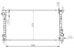 FORD TRANSIT VII CONNECT MTNISSENS MT radiator