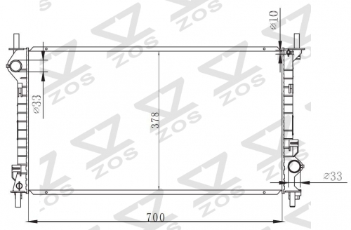 FORD TRANSIT VII CONNECT MTNISSENS MT radiator