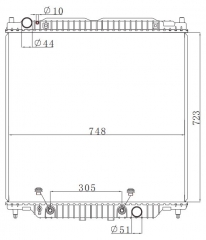 FORD F-250 SUPER DUTY AT radiator