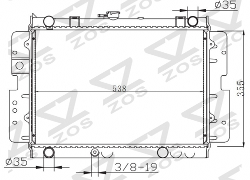 FORD FIESTA 2011 1.6L MT radiator