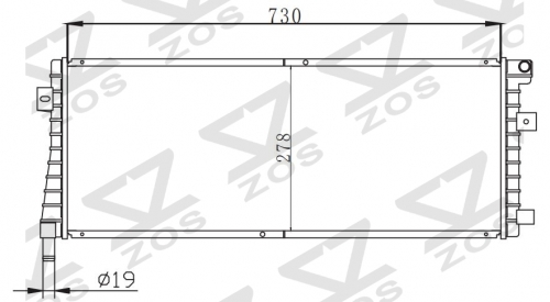 FORD ESCAPE HYBRID 2.3L 14 2005-09 radiator