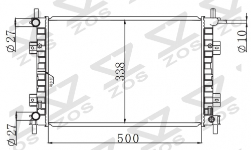 FORD FIESTA IV1.6 ROCAM MT radiator