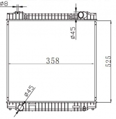FORD ESCORT 1.4HL 1.4'90-ON MT radiator