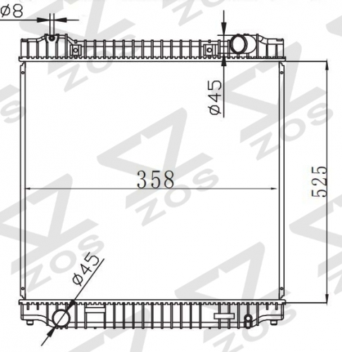 FORD ESCORT 1.4HL 1.4'90-ON MT radiator