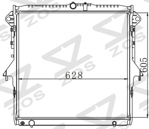 FORD RANGER (TKE)2.5i 16V 20012 MT radiator