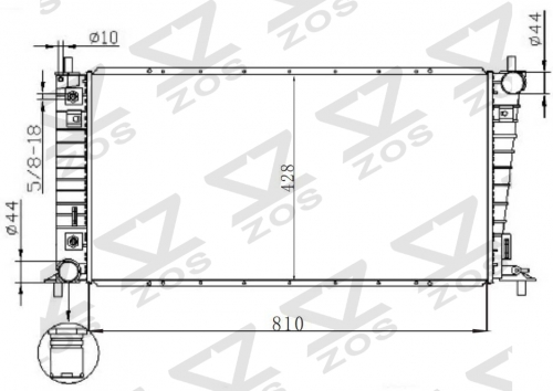 FORD F-SERIES PICKUP 4.6/5.4L V8 104-08 AT radiator