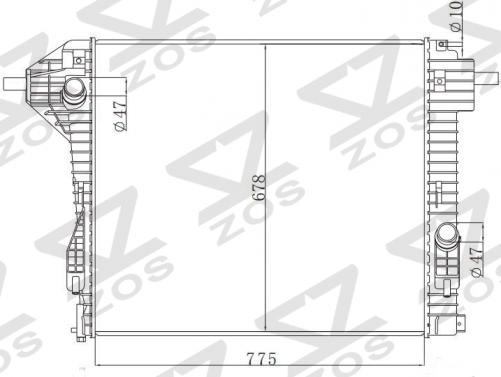 FORD SUPER DUTY AT radiator