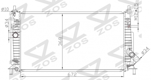 FORD FOCUS’09 MT radiator