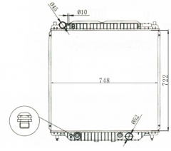 FORD F250 2005-2007 AT radiator