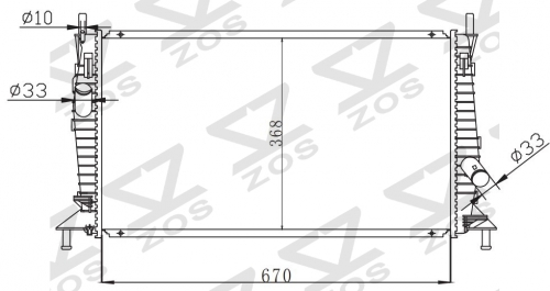 FORD MAZDA 3/ AXELA 2003- MT radiator