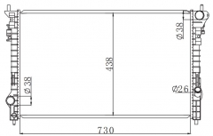 FORD RANGER (TKE)2.5 2011- MT radiator